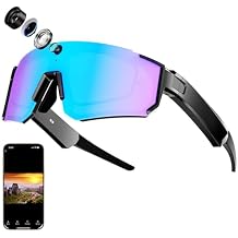 AI Smart Glasses with Camera, HD POV Video Recording, Voice Interaction, Bluetooth Audio for Sports & Outdoor