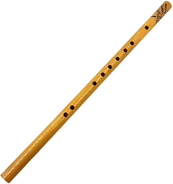 Vertical Bamboo Long Flute Xiao Traditional Chinese Woodwind Musical Instrument 9 Holes 44cm/17.32inch (1pc)