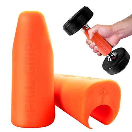M MANUEKLEAR Thick Bar Fat Grips, Anti-Slip Rubber Grips, Adjustable Training Adapter for Fat Bar,Weight Lifting, Barbells, Dumbbells Training,Pull-up Bars