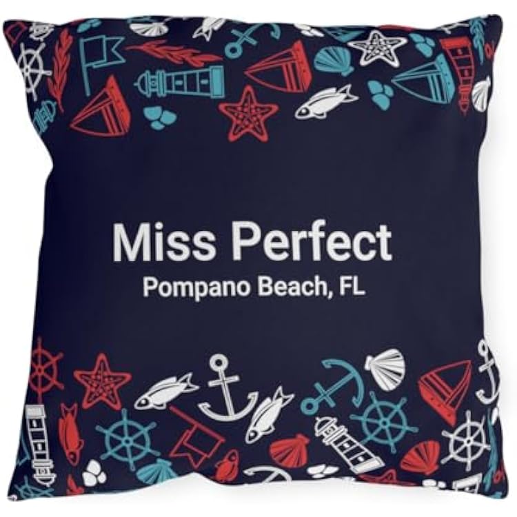 Custom Boat Pillow Captain Pontoon Anchor Decor Personalized Yacht Bedding Beach House Welcome Aboard Throw Waterproof Cushion Indoor Outdoor Nautical Accessories Made in USA