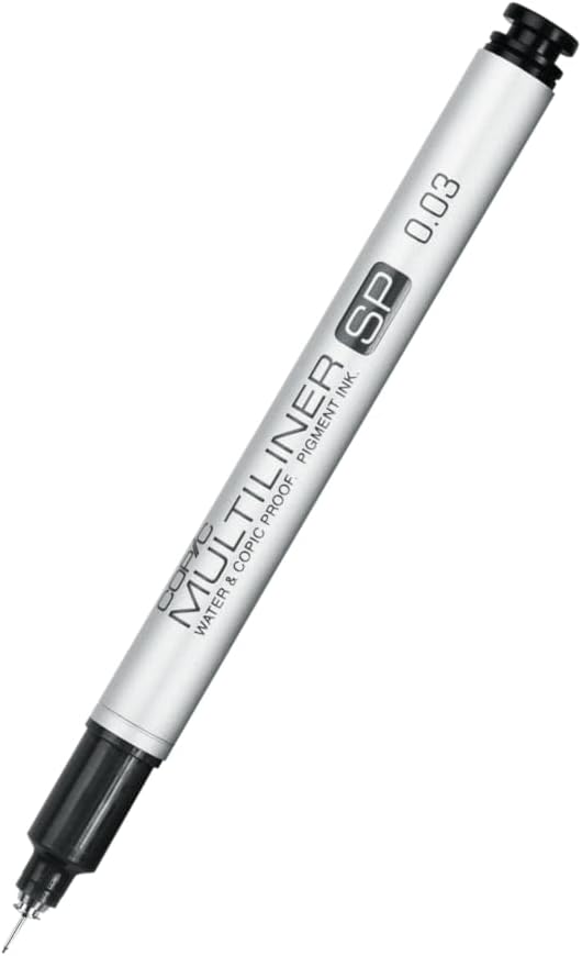 Copic Multiliner SP Black Ink Marker, 0.03 Tip