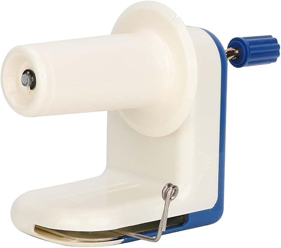 Yarn Spinner, Yarn Ball Winder Hand Operated Yarn Winder, Blue Ball Winder for Knitting Easy to Set Up Wool Winder Yarn Baller Yarn Spooler Crocheting Yarn Roller Skein Winder Swift