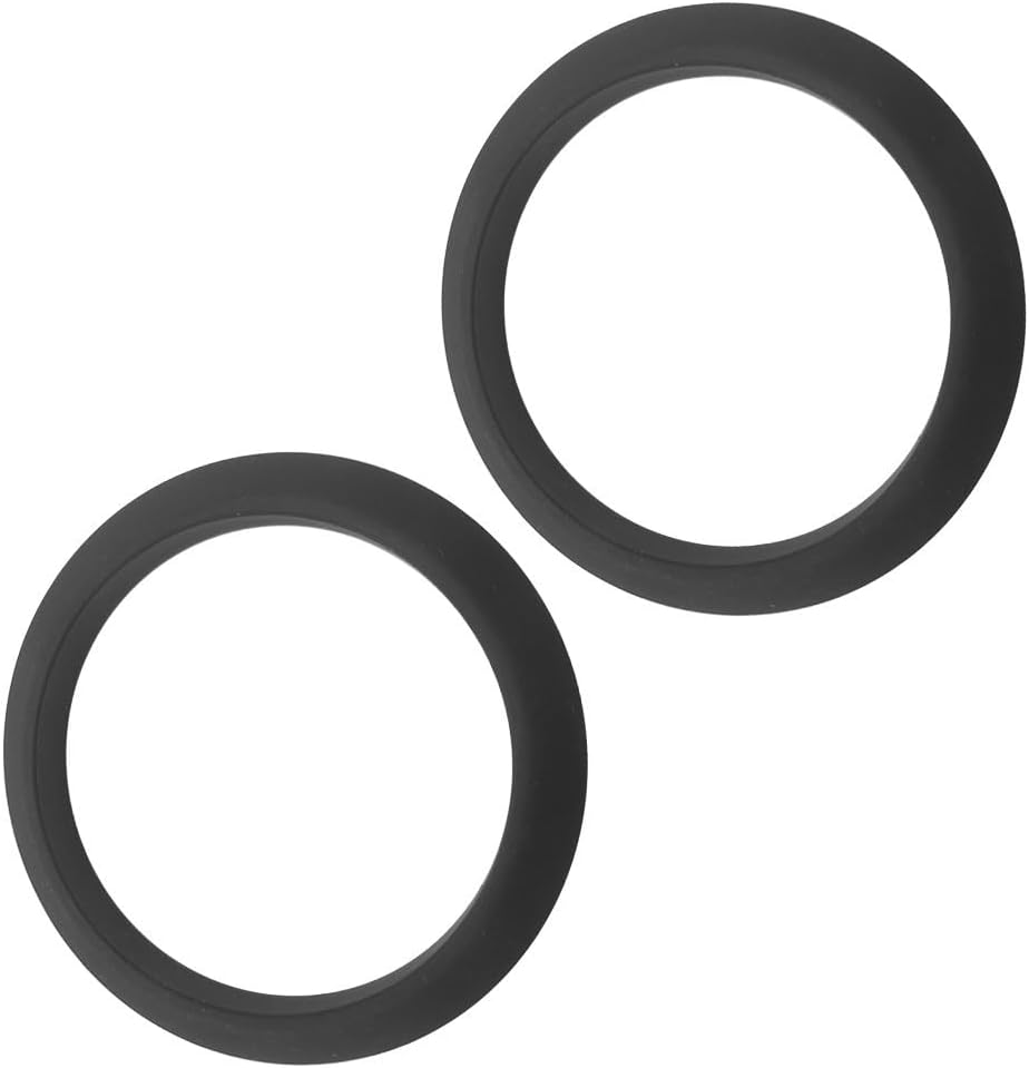 For Nuova for Simonelli Appia Group Gasket Silicone Espresso Machine Seal Ring 72mm 57mm 9mm Brewing Head Portafilter Locking Replacement Taste-Free Black2PCS
