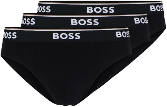 BOSS Mens 3-pack Classic Regular Fit Stretch Briefs