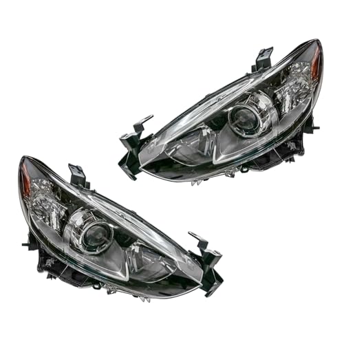 Headlight Headlamp Kit Set of 2 Clear for Mazda 6 i 2014-2016 & 2014-2017 & GSGTSport 2014-2020 & I Sport 2017-2019 & GS-LSignature 2018-2020 125-9430