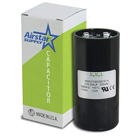 270-324 uF x 330 VAC - Mars - BMI Start Capacitor # 092A270B330CE7A - Made in The USA