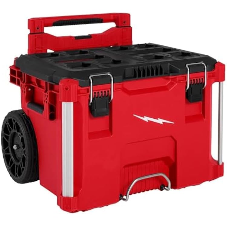 48-22-8427 for Milwaukee PACKOUT Rolling Tool Box Length 18 in Width 22 in Height 19.5 in - RedBlack