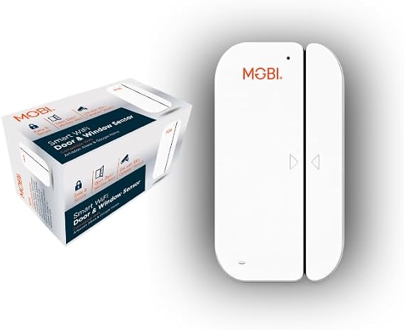 WiFi Smart Door Window Sensor Alarm, Multipurpose Sensor, Contact Sensor for Home/Office Security, Wireless Door Window Open Detector, APP Remote Notification Compatible with Alexa & Google Assistant