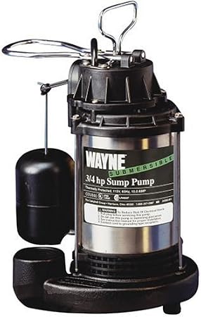 Wayne CDU980 3/4 HP Stainless Submersible Sump Pump
