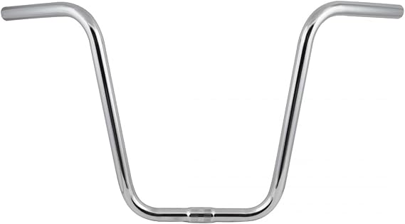 Wald 8069 Hi-Rise Chopper Bike Handlebar (24.5-Inches Wide, Chrome, 13-Inch Rise)