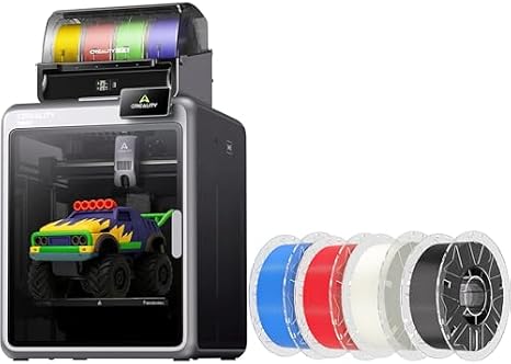 Creality K2 Pro Combo (A) 3D Printer Bundle with Hyper RFID 3D Printer Filament 4KG (Black,White,Red,Blue)