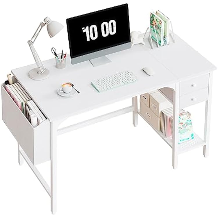 Lufeiya 32 inch Computer Desk & 40 inch Desk with Drawers Set