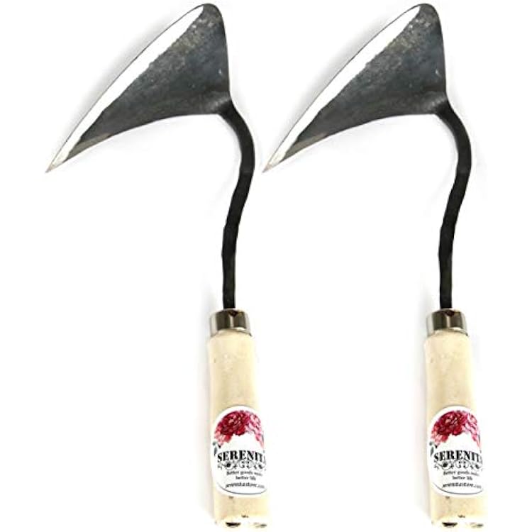 SERENITA Lawn Grass Edger Hoe Garden Tool Weeding Tools for Garden. Homi Korean Plow Easy Digger with Blade. Less Effort Easy Farming Tool 2pcs