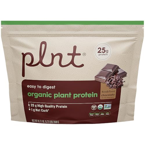 Organic Plant Protein Powder a Chocolate a 5.73 lbs.65 Servings
