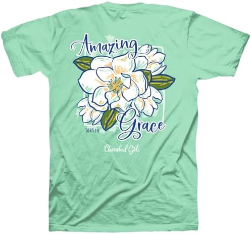 Amazing Grace Titus 2:11 Mint Green Cotton Womens T-Shirt