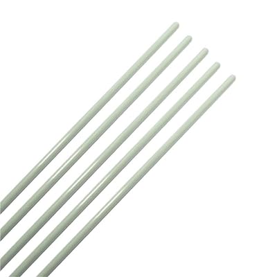 5pcs High Strength Fiberglass Rods, Solid Fiberglass Round Bars Arch Tent Bracket Length 1000mm, Fiberglass Rodding1.8x1000mm