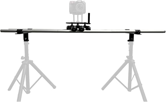 Glide Gear DEV 4 Dolly Modular Track Slider 3X 23 Rails, Frictionless Base Plate, 50lb Payload, Portable with Carry Bag