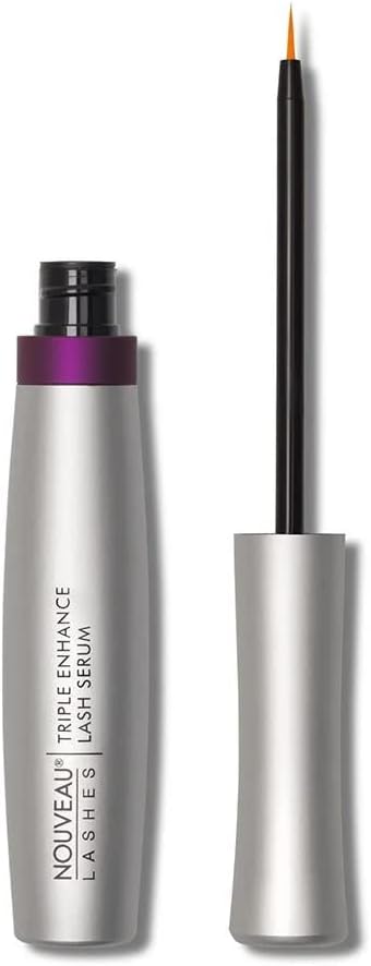 Nouveau Lashes Triple Enhance Lash Serum, Multifunctional Proteins, Triple Peptide Complex, Helps Improve Lash Length, Strength and Volume, Vegan, 5 ml