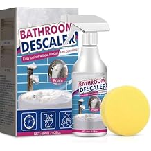 Bathroom Descaler Foam Cleaner Spray, All Purpose Stubborn Stains Cleaner, Bubble Cleaner Foam Spray for Toilet Bath Shower Glass Sink Cleane (1)
