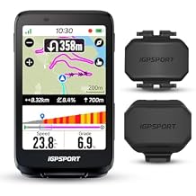 iGPSPORT BiNavi Bike Computer with Cadence Speed Sensor Set