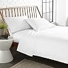 LaxLinen King Size Bed Sheets Set- 4 Pcs- Extra Deep Mattress Fits Up to 8"-12" inch Pocket Fully Elasticized Egyptian Cotton Sheets Long Staple Bedding Sets (White Solid, King-(76" X 80")