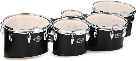 Tama MD60234 Fieldstar Marching Tenor Drums Corps Depth Quintet - 6/10/12/13/14-inch - Satin Black