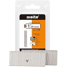 meite 23 Gauge Pin Nails, 1 Inch 304 Stainless Steel Pin Nails - Micro 23GA Headless Nails for Nail Gun for Trim, Craft, and Woodworking (1,500 Counts)