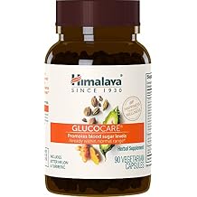Himalaya GlucoCare Herbal Glucose Metabolism & Pancreatic Support with Bitter Melon, Gymnema, Triphala & Turmeric Natural Blood Sugar Support Vegan, Non-GMO, Gluten-Free 90 Capsules