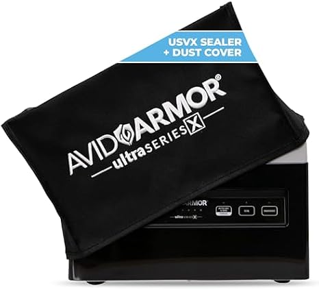 Avid Armor USVX Ultra Series 10-Inch Chamber Vacuum Sealer + Dust Cover Commercial-Grade Sealing for Liquid-Rich Foods, Sous Vide, Infusions & More
