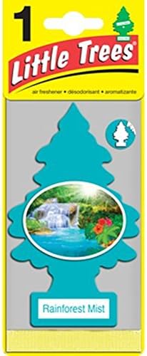 Little Trees Cardboard Hanging Car, Home & Office Air Freshener, Rainforest Mist