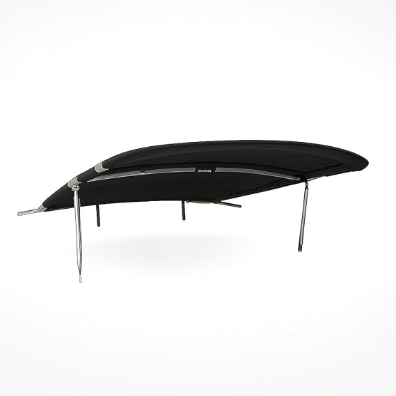 Krypt Flat Cargo Wakeboard Tower Bimini TopPremium Boat Shade Canopy, Width 60" or 53", 316 Stainless Frame Adjusts to 82" Wide,1200D No-Fade Acrylic,Over/Under Mount, Clamp Sizes 1.5"3"