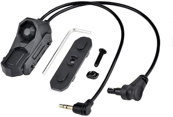 Tactical Modular Dual Wire Button Remote Activation Pressure Switch, For 20mm Rail And M&K System