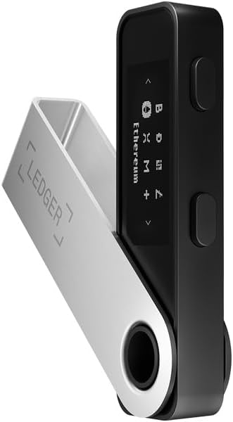 Ledger Nano S Plus - Classic Crypto Wallet | Matte Black, Compact, stay home 1.1" display, Desktop & Android compatible