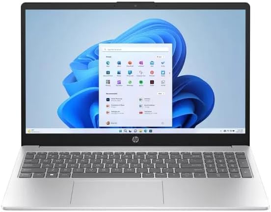 HP 15t-fd100 Personal Laptop, 2025, 15.6" 1920x1080 Touch IPS, Intel-10 Core 7 150U, 64GB DDR4, 2TB SSD, Win11 Pro, Backlit KB, Wi-Fi 6, BT 5.3, 1080p FHD Camera, Diamond White