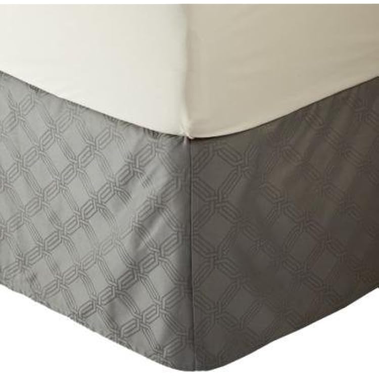 Fieldcrest King Luxury Icon Bedskirt - Grey