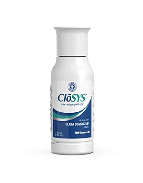 CloSYS Ultra Sensitive Mouthwash, Pack of 48 Perfect for Dental Offices, Unflavored Alcohol Free, Dye Free, pH Balanced, Helps Soothe Entire Mouth, 3.4oz Mouth Rinse TSA Approved