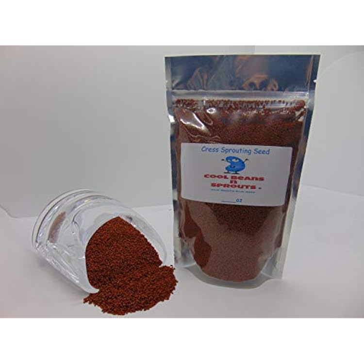 Cress Seeds for Sprouting Microgreens, 16 oz A Rich Source of Vitamins and Minerals and Health-Promoting Nutrients! COOL BEANS N SPROUTS Brand, A Small Town Family Run USA Business