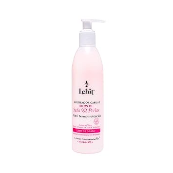 Lehit Hilos de Seda & Perlas Hair Molding Cream Thermal Protection and Volume Control No Rinse Crema Moldeadora Capilar Nutri Termoproteccion y Control Volumen 10.1oz-300ml