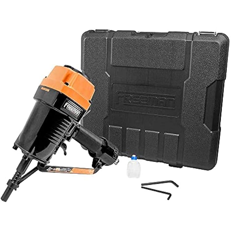 Freeman PSSCP Pneumatic 3 Single-Pin Concrete Nailer with Case | Heavy-Duty Air-Powered Nail Gun for Wood, Steel & Concrete | Compatible with Ramset & Hilti Single Pins