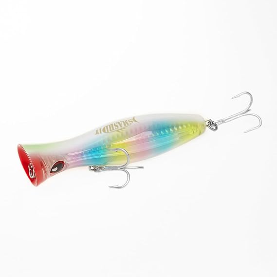 Saltwater Popper Lure Topwater Popper Lure Saltwater, Fishing Accessories for Saltwater Surface Casting and Freshwater Surface Fishing, Large Predator Fish