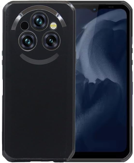 Silicone Case for Oukitel WP35, Silky-Soft Touch Full-Body Protective Case, Shockproof Bumper Protection Cover with Microfiber Lining (Black)