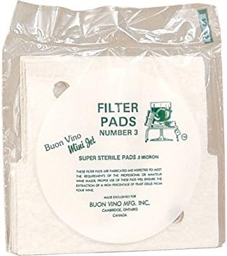 Buon Vino Mini Jet Filter Pads (3) - Sterile (Pack of 5)