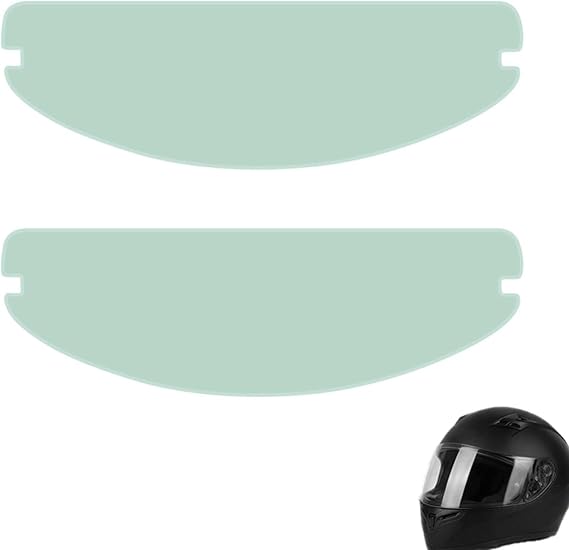 2 PCS Universal Pinlock Visor Insert Film,Anti Fog Helmet Visor Insert, Motorcycle Anti Fog Visor, HD Clear Anti Glare Waterproof Shield for Full Face & Open Face Helmets, Motorbike Helmet Accessories