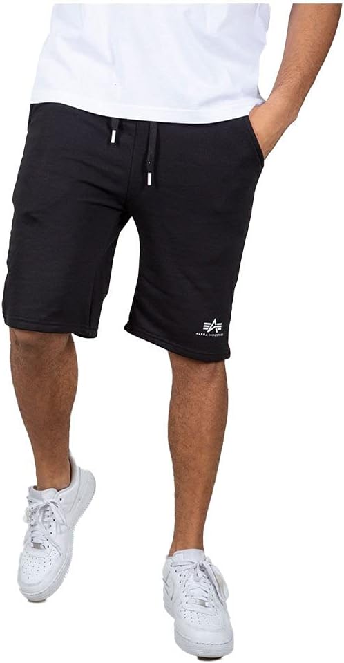 Alpha Industries Men's Basic Short SL Black - Black - -Large
