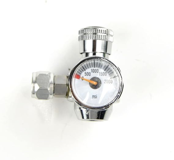 UP100 0-2000PSI CO2 Gas Flow Regulator with Silicone Tube for Aquariums Thread 3/8 inch for 12g /16g Gas Cylinders
