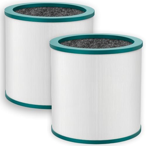 2 Pack TP01 TP02 HEPA Air Purifier Filter Replacement Compatible with Dyson Tower Purifier Pure Cool Link TP01, TP02, TP03, AM11, BP01 Models, Replaces Part # 968126-03