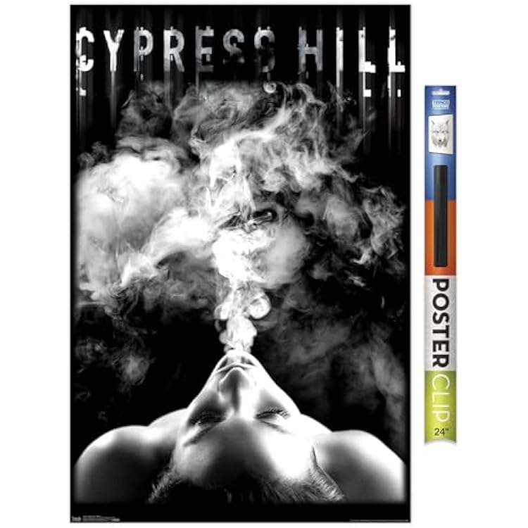 Trends International Cypress Hill - Smoke Wall Poster, 22.375 x 34, Premium Poster & Clip Bundle
