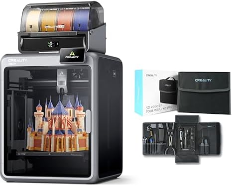 Creality K2 Pro Combo (A) 3D Printer Bundle with 74Pcs 3D Printing Tool Wrap Kit