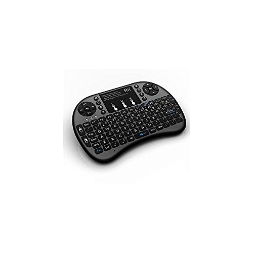 Rii i8 Mini Bluetooth Keyboard with Touchpad & QWERTY Keyboard, Portable Wireless for Smartphones, Laptops, PCs, Tablets, Windows, Mac, TV, Xbox, PS3, Raspberry Pi. Black