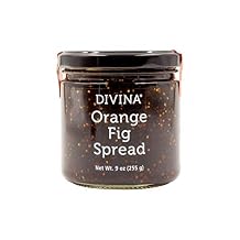 DIVINA Orange Fig Spread Jam, 9 Ounce